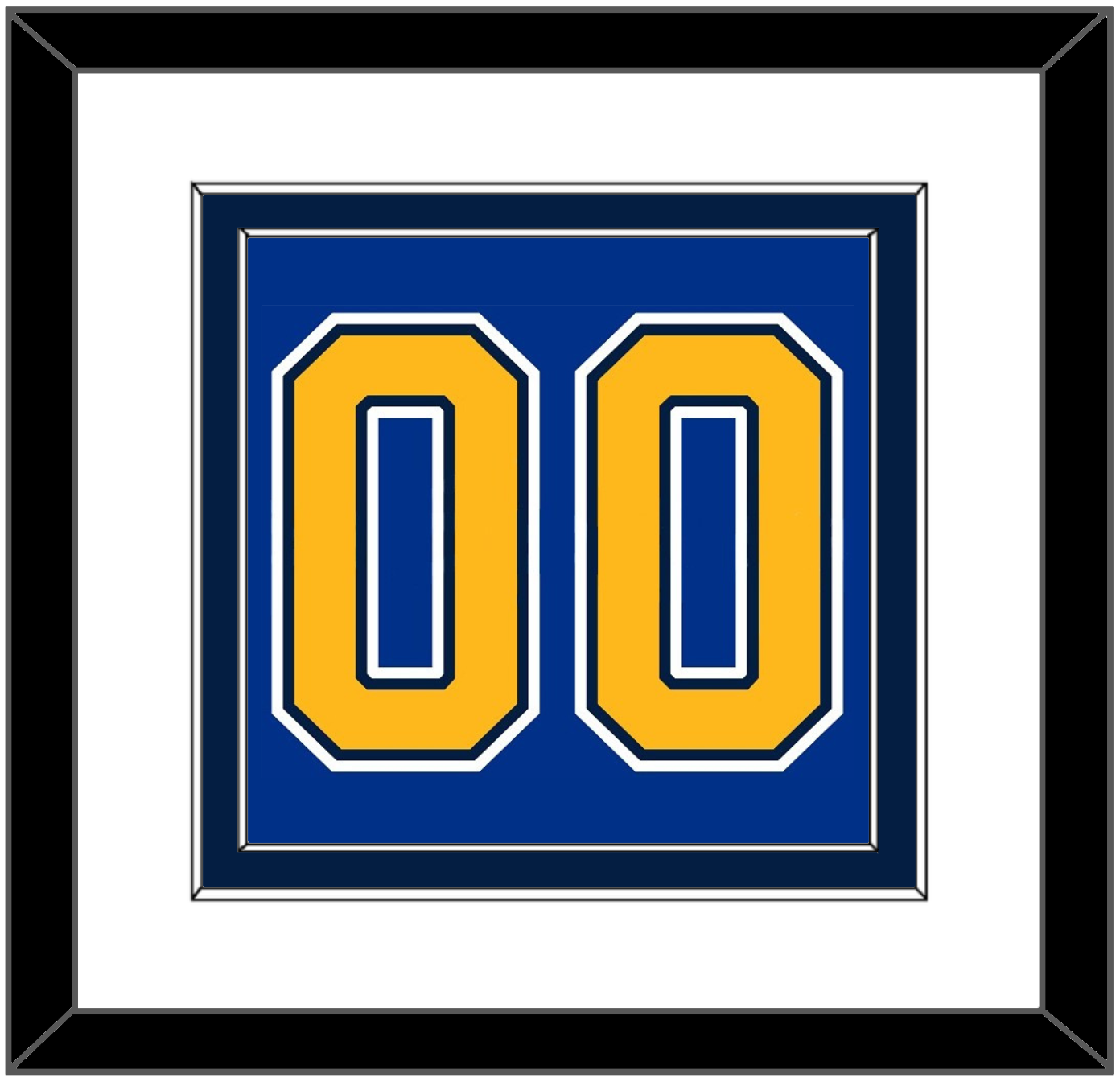 St. Louis Number (Back) - Home Blue (2007-2014) - Signature Tier 2
