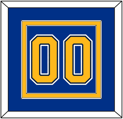 St. Louis Number (Back) - Home Blue (2007-2014) - Signature Tier 3