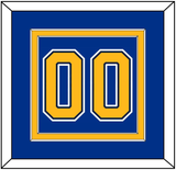 St. Louis Number (Back) - Home Blue (2014-2017) - Double Mat 3