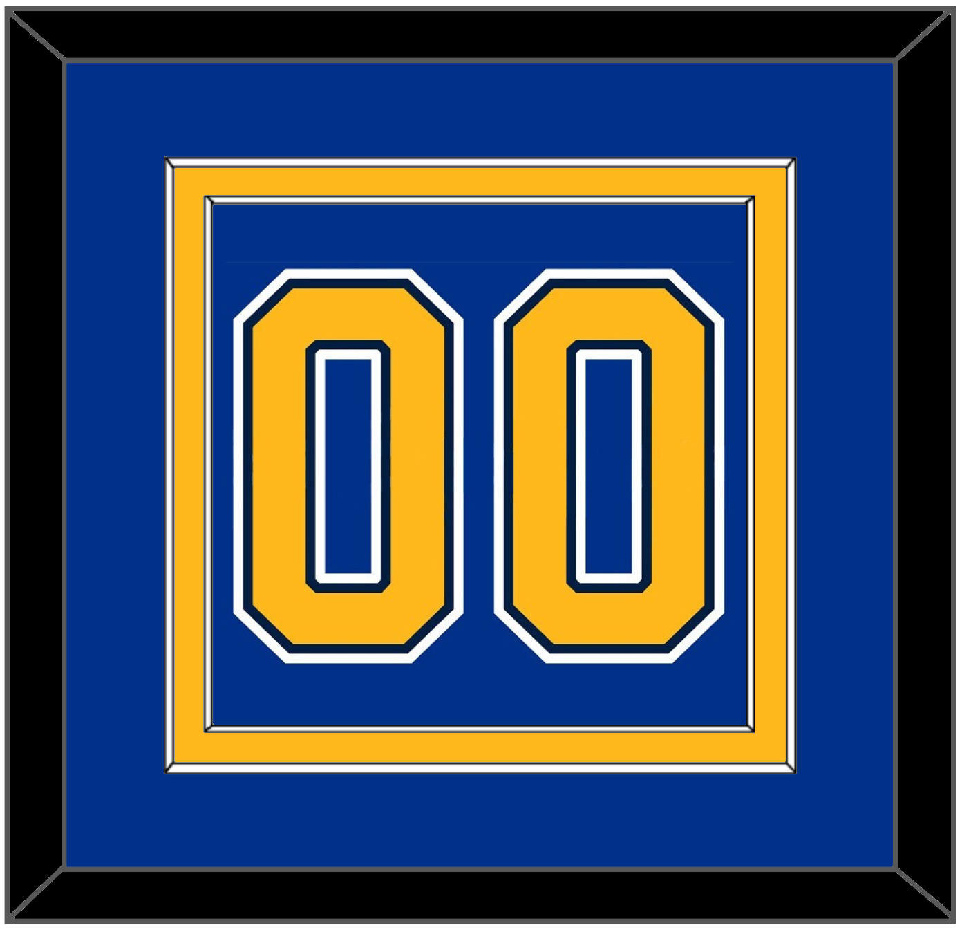 St. Louis Number (Back) - Home Blue (2014-2017) - Signature Tier 3