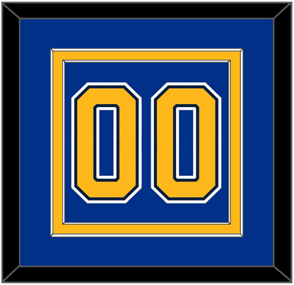 St. Louis Number (Back) - Home Blue (2007-2014) - Signature Tier 3