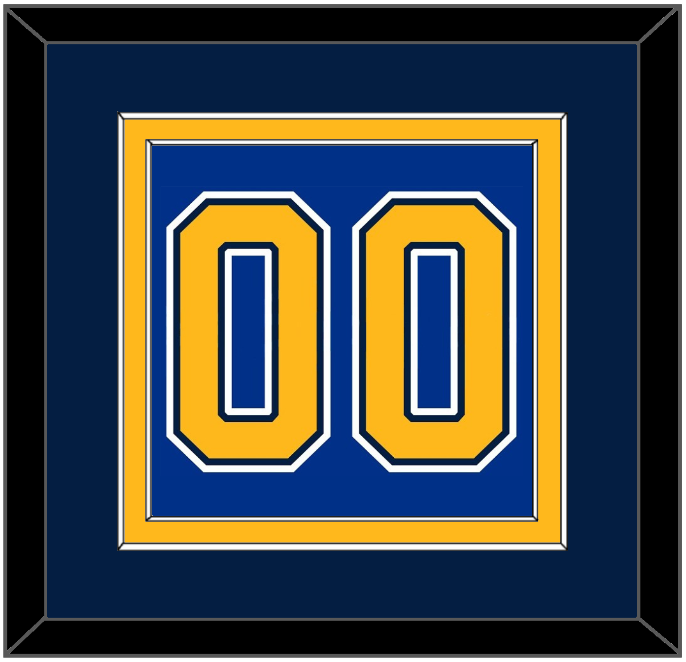 St. Louis Number (Back) - Home Blue (2014-2017) - Signature Tier 4