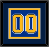 St. Louis Number (Back) - Home Blue (2014-2017) - Double Mat 4