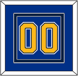 St. Louis Number (Back) - Home Blue (2007-2014) - Double Mat 5