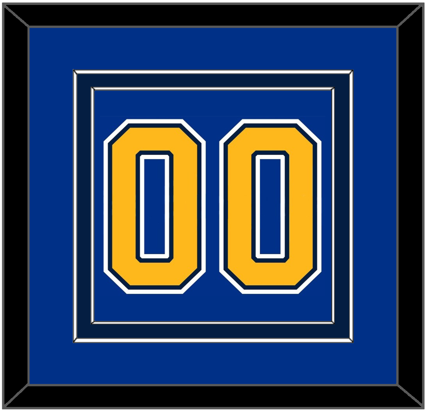 St. Louis Number (Back) - Home Blue (2007-2014) - Signature Tier 5