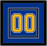 St. Louis Number (Back) - Home Blue (2014-2017) - Double Mat 5