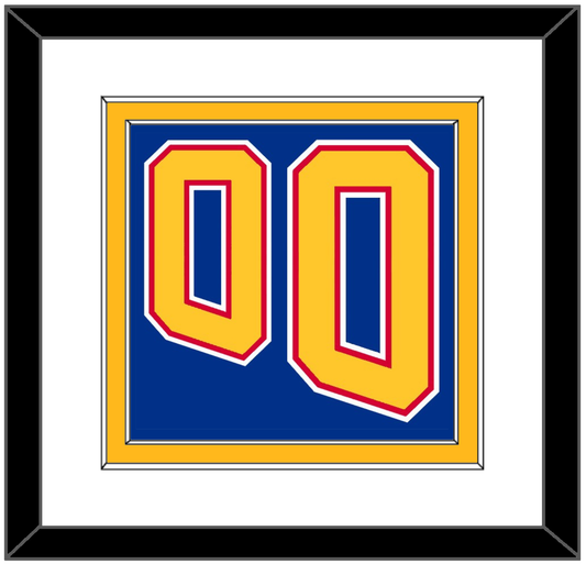 St. Louis Number (Back) - Road Blue (1995-1998) - Signature Tier 1