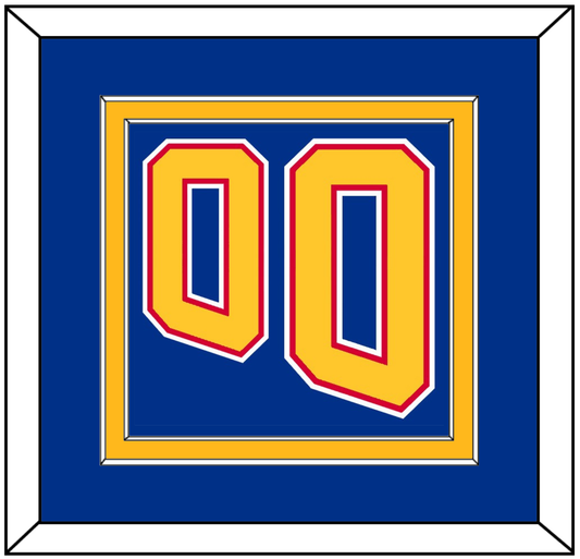 St. Louis Number (Back) - Road Blue (1995-1998) - Signature Tier 2