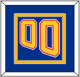 St. Louis Number (Back) - Road Blue (1995-1998) - Double Mat 2
