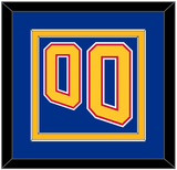 St. Louis Number (Back) - Road Blue (1995-1998) - Double Mat 2