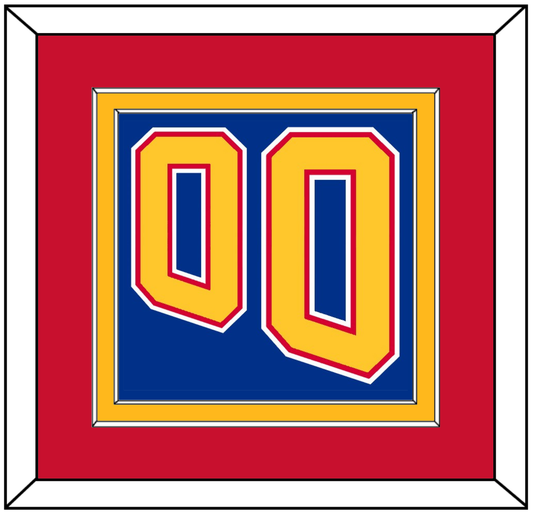 St. Louis Number (Back) - Road Blue (1995-1998) - Signature Tier 3