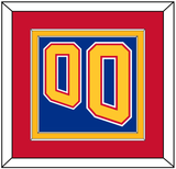 St. Louis Number (Back) - Road Blue (1995-1998) - Double Mat 3