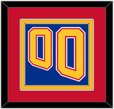 St. Louis Number (Back) - Road Blue (1995-1998) - Double Mat 3