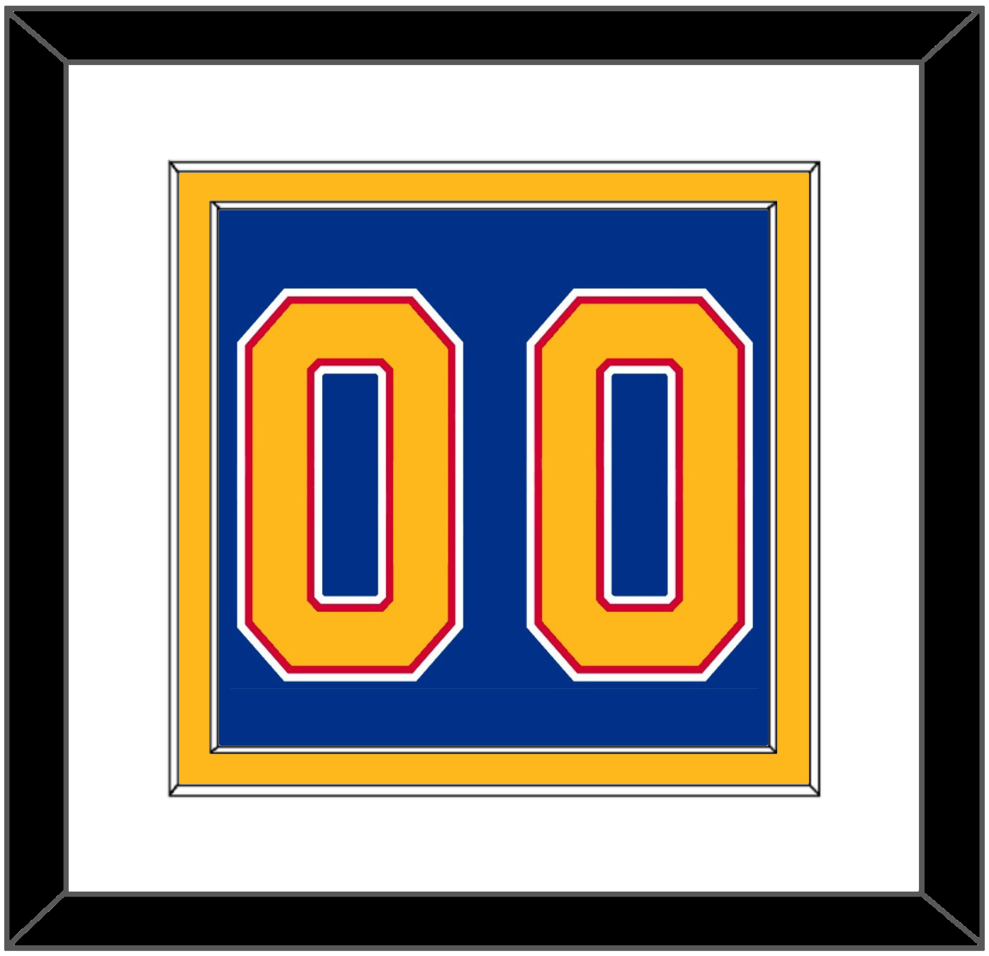 St. Louis Number (Back) - Road Blue (1992-1995) - Signature Tier 1