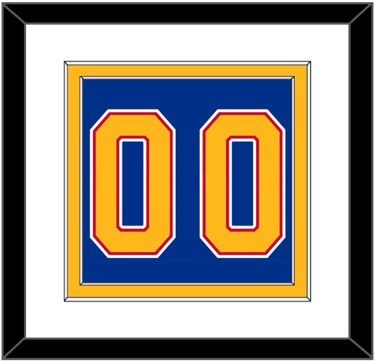 St. Louis Number (Back) - Road Blue (1992-1995) - Signature Tier 1