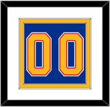 St. Louis Number (Back) - Road Blue (1992-1995) - Double Mat 1