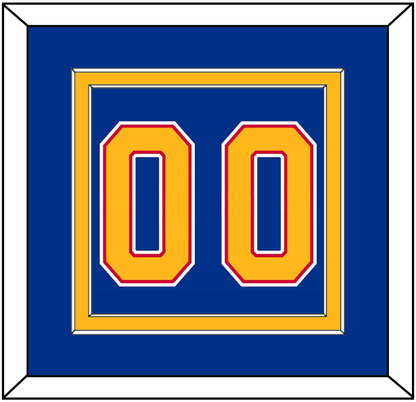 St. Louis Number (Back) - Road Blue (1992-1995) - Signature Tier 2