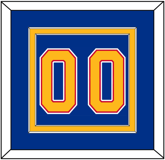 St. Louis Number (Back) - Road Blue (1992-1995) - Signature Tier 2