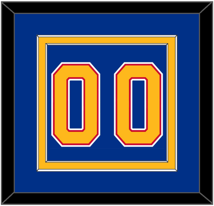 St. Louis Number (Back) - Road Blue (1992-1995) - Signature Tier 2