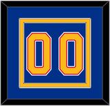 St. Louis Number (Back) - Road Blue (1992-1995) - Double Mat 2