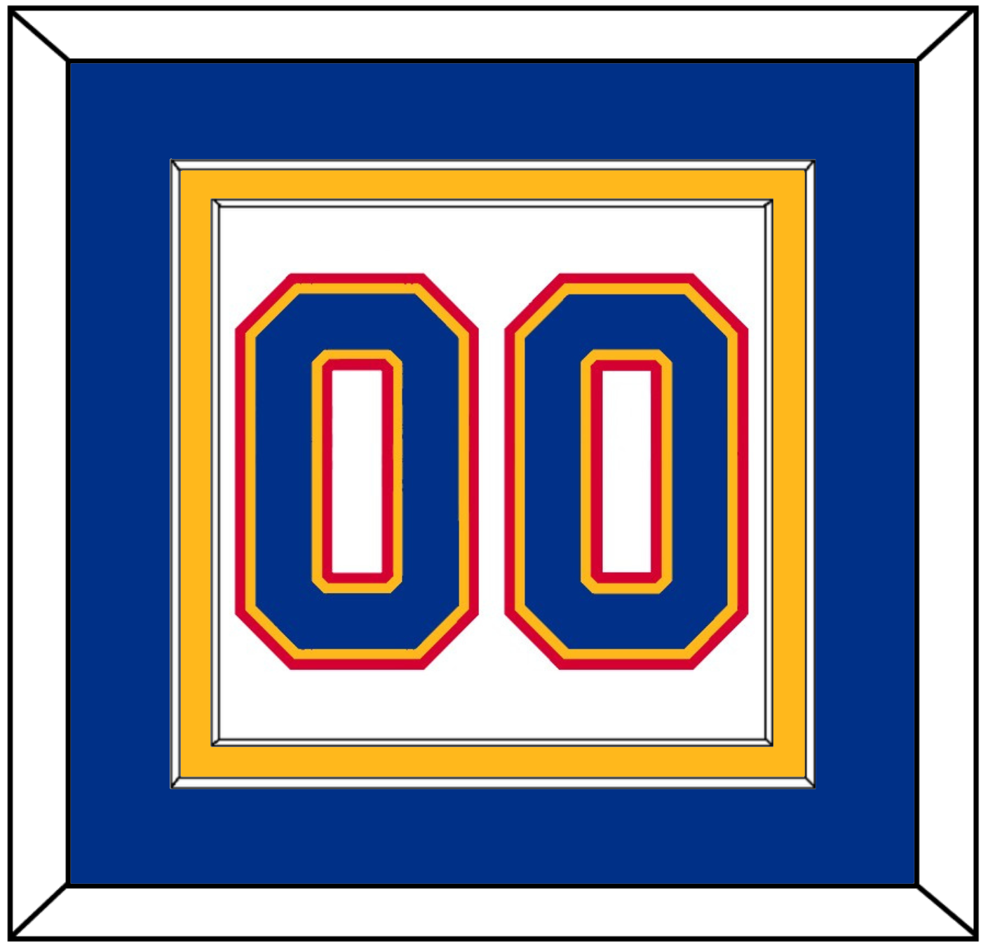 St. Louis Number (Back) - Home White (1985-1987) - Signature Tier 2