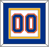 St. Louis Number (Back) - Home White (1985-1987) - Double Mat 2