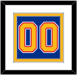 St. Louis Number (Back) - Road Blue (1985-1987) - Double Mat 1