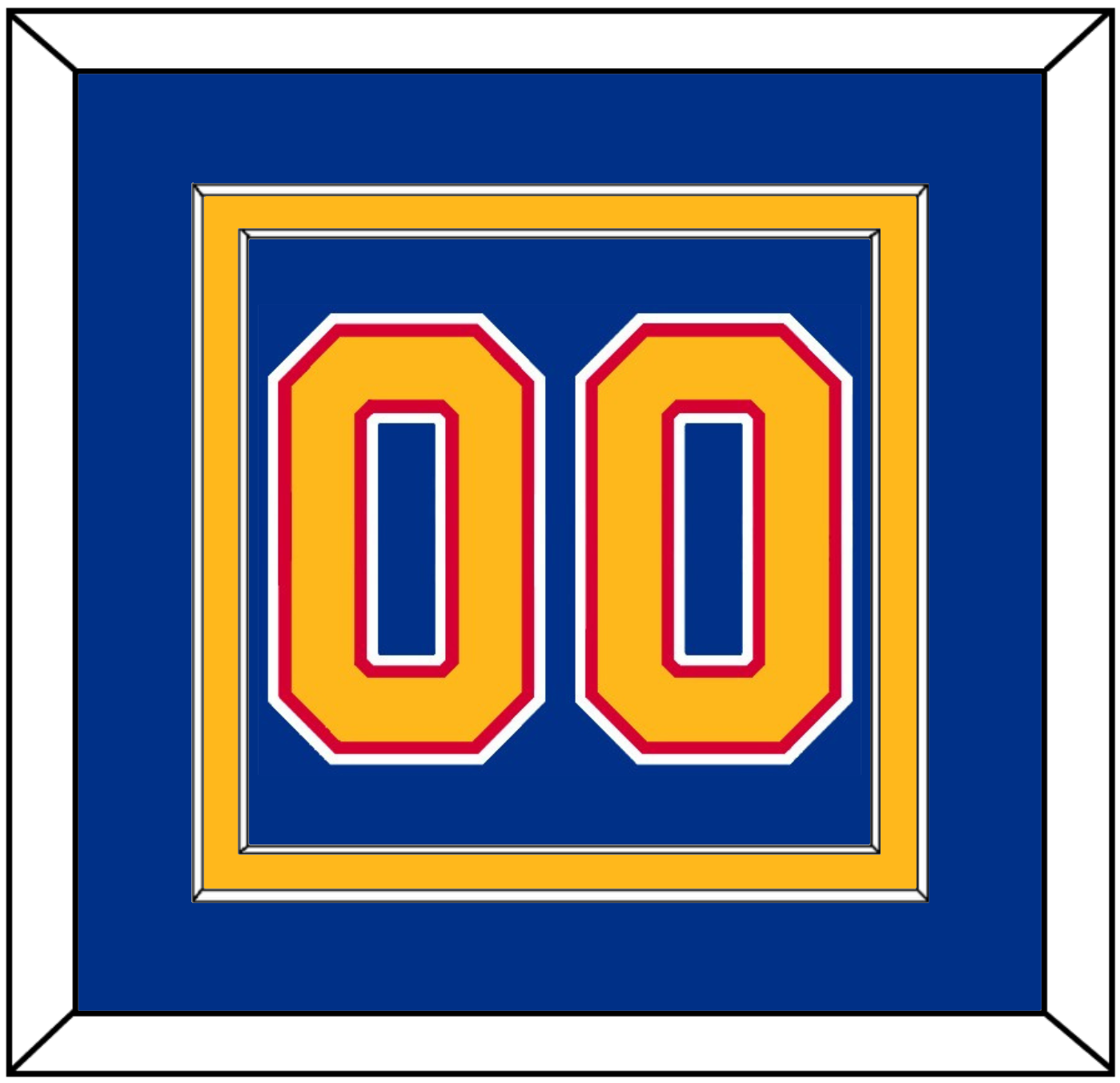 St. Louis Number (Back) - Road Blue (1985-1987) - Signature Tier 2