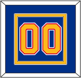 St. Louis Number (Back) - Road Blue (1985-1987) - Double Mat 2