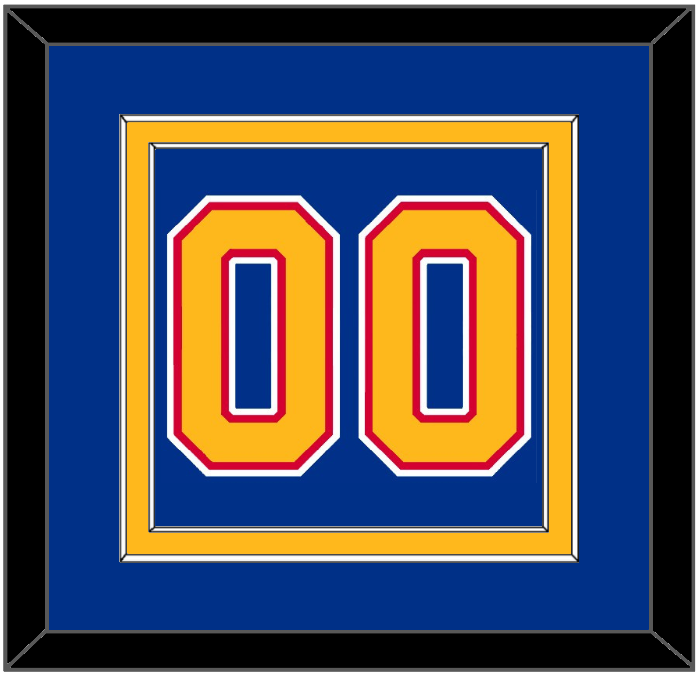 St. Louis Number (Back) - Road Blue (1985-1987) - Signature Tier 2