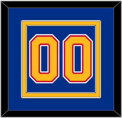 St. Louis Number (Back) - Road Blue (1985-1987) - Signature Tier 2