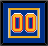 St. Louis Number (Back) - Road Blue (1985-1987) - Double Mat 2