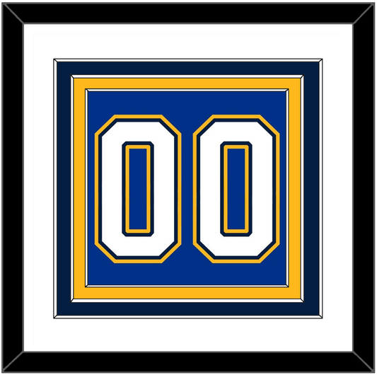 St. Louis Number (Back) - Alternate Blue - Premier Tier 1