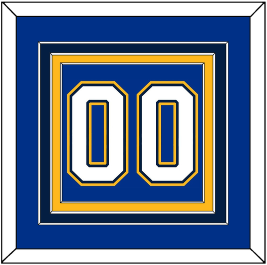 St. Louis Number (Back) - Alternate Blue - Premier Tier 2