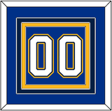 St. Louis Number (Back) - Home Blue (2017-2025) - Triple Mat 2