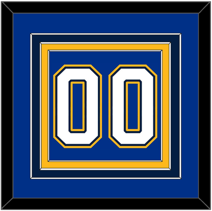 St. Louis Number (Back) - Home Blue (2017-2025) - Premier Tier 2