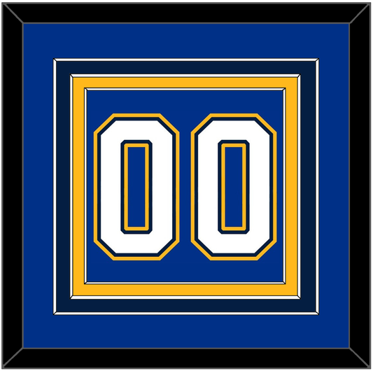 St. Louis Number (Back) - Alternate Blue - Premier Tier 2