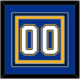 St. Louis Number (Back) - Home Blue (2017-2025) - Triple Mat 2