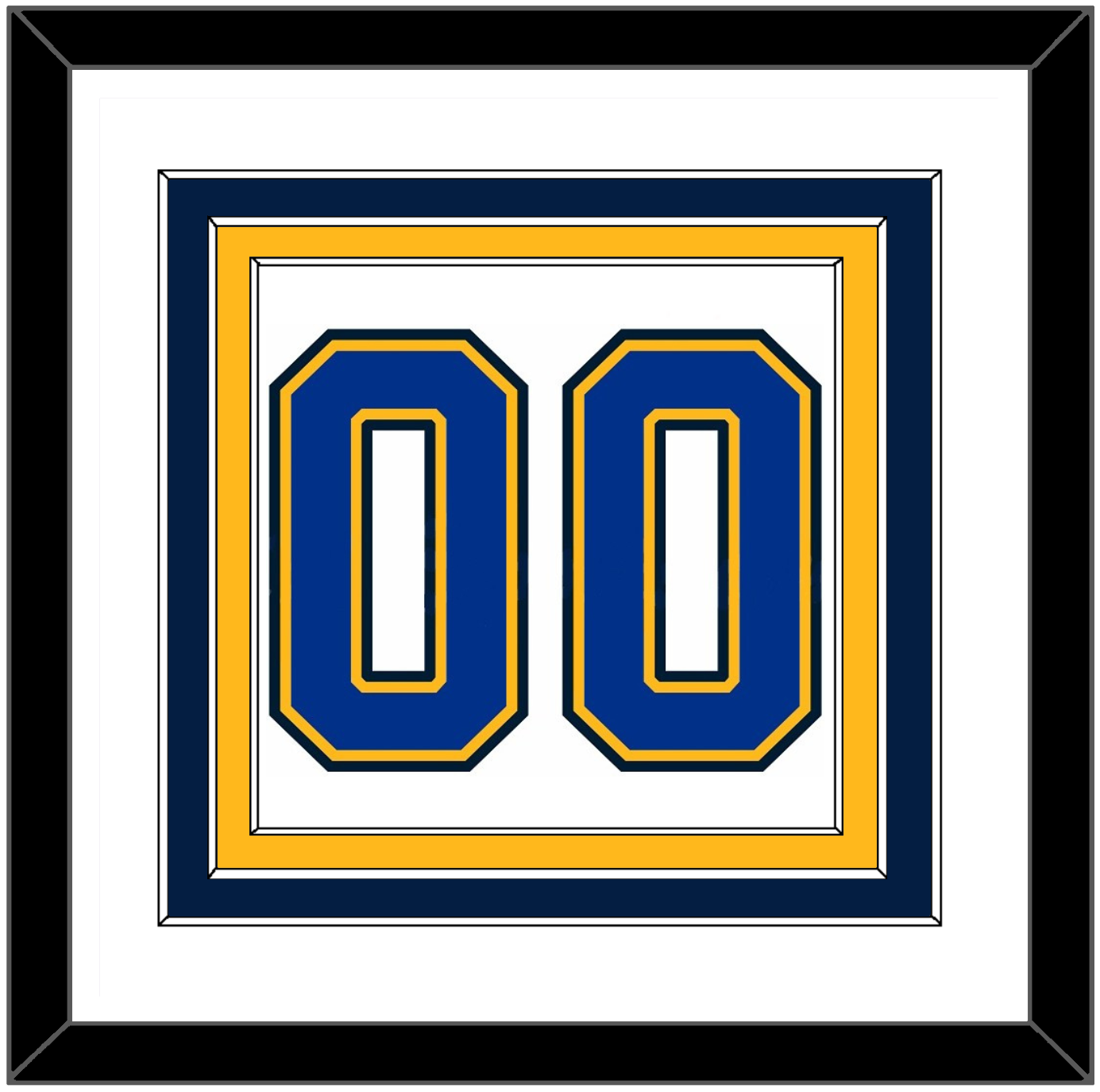 St. Louis Number (Back) - Road White (2007-2014) - Premier Tier 2