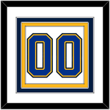 St. Louis Number (Back) - Home/Road White (1998-2007) - Triple Mat 2