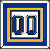 St. Louis Number (Back) - Home/Road White (1998-2007) - Triple Mat 4