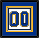 St. Louis Number (Back) - Home/Road White (1998-2007) - Triple Mat 4