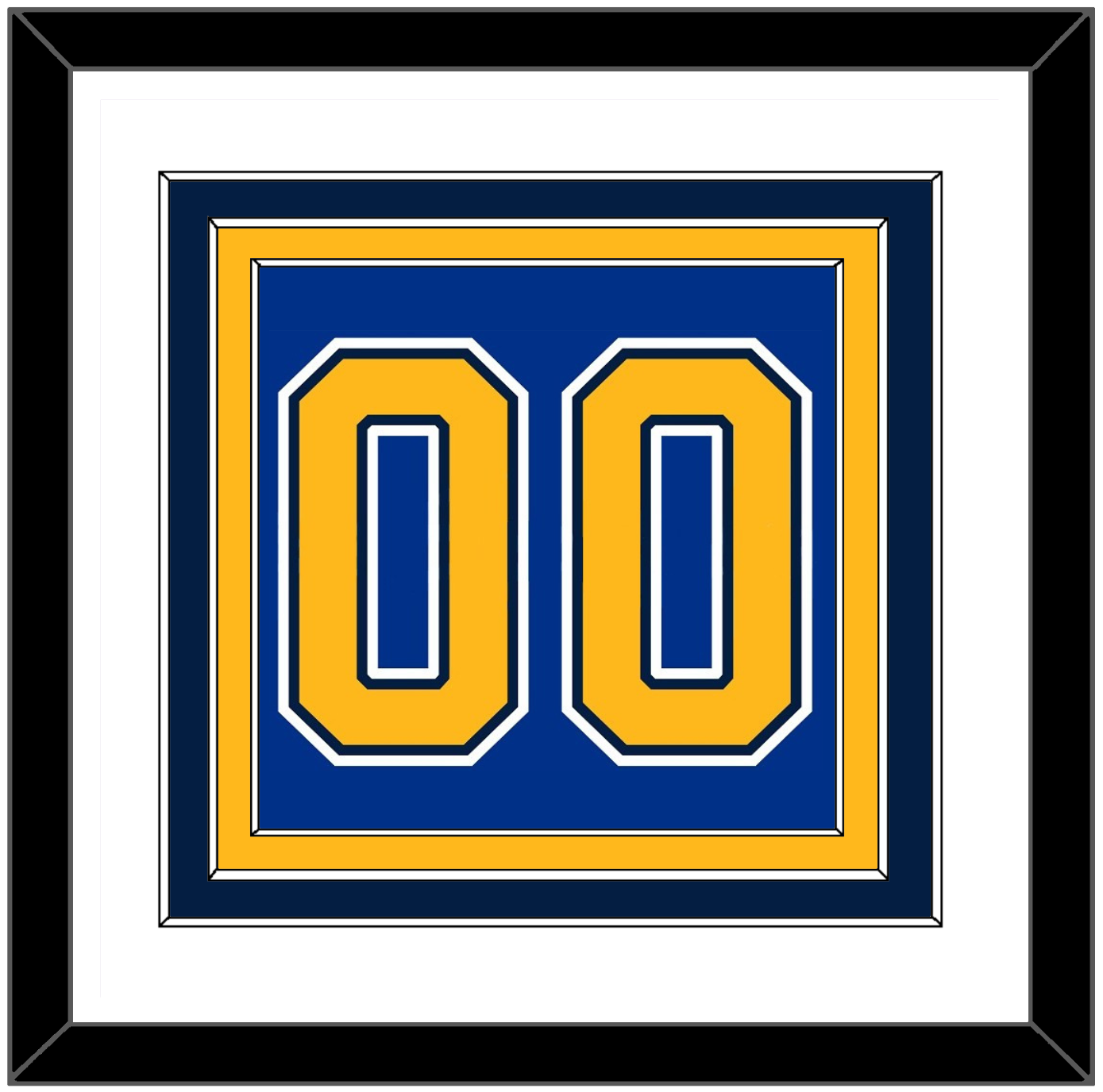 St. Louis Number (Back) - Home Blue (2007-2014) - Premier Tier 1