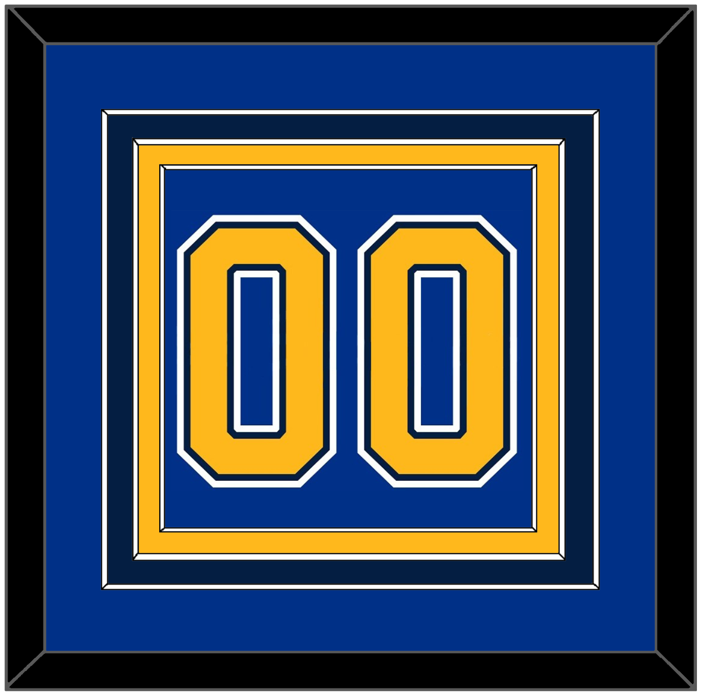 St. Louis Number (Back) - Home Blue (2007-2014) - Premier Tier 2