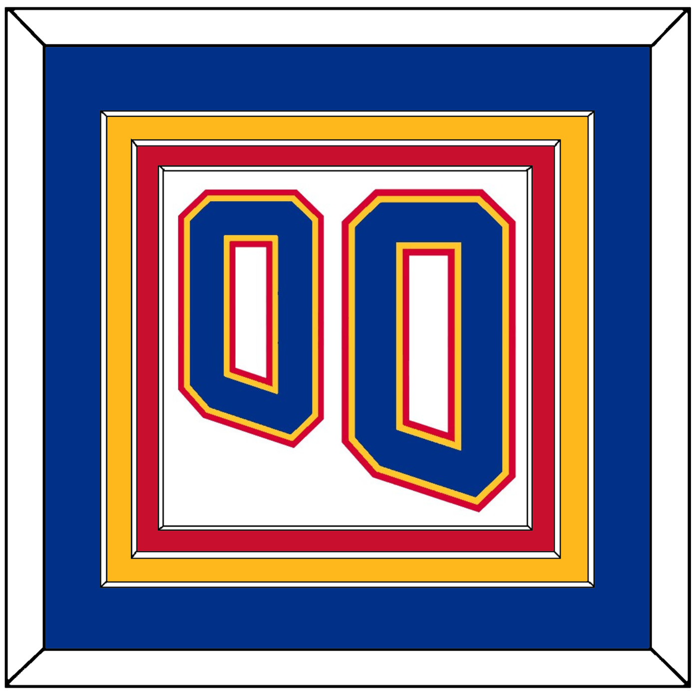 St. Louis Number (Back) - Home White (1995-1998) - Premier Tier 2