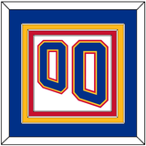 St. Louis Number (Back) - Home White (1995-1998) - Triple Mat 2