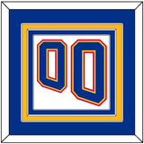 St. Louis Number (Back) - Home White (1995-1998) - Triple Mat 3