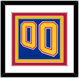 St. Louis Number (Back) - Road Blue (1995-1998) - Triple Mat 1