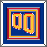 St. Louis Number (Back) - Road Blue (1995-1998) - Triple Mat 2