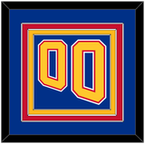 St. Louis Number (Back) - Road Blue (1995-1998) - Triple Mat 2